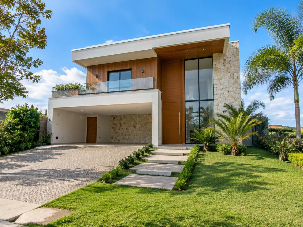 Casa contemporânea em condomínio